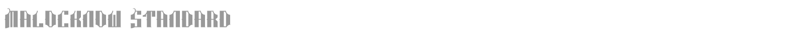 Malocknow font preview